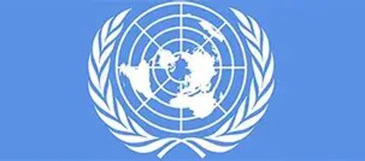 en blå og hvit logo en blå og hvit logo