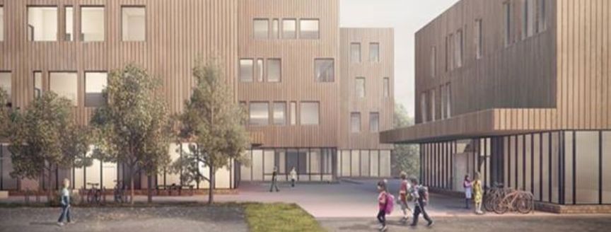 en gruppe mennesker som går utenfor en bygning en gruppe mennesker som går utenfor en bygning